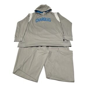 Nike NFL Chargers 3XL On-Field Sweatshirt &‎ Pants Set Men's Dri-Fit Gray